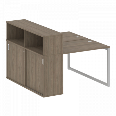 Бенч-система с шкафом-купе на О-обр. м/к Metal System Quattro 40БО.РС-СШК-2.1